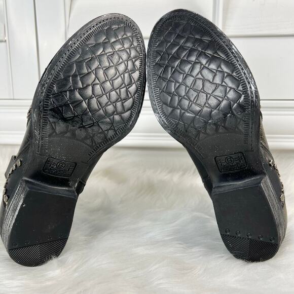New Women’s Circle G By Corral Black Star Inlay & Studs Ankle Boots Size 8.5 - Picture 9 of 9